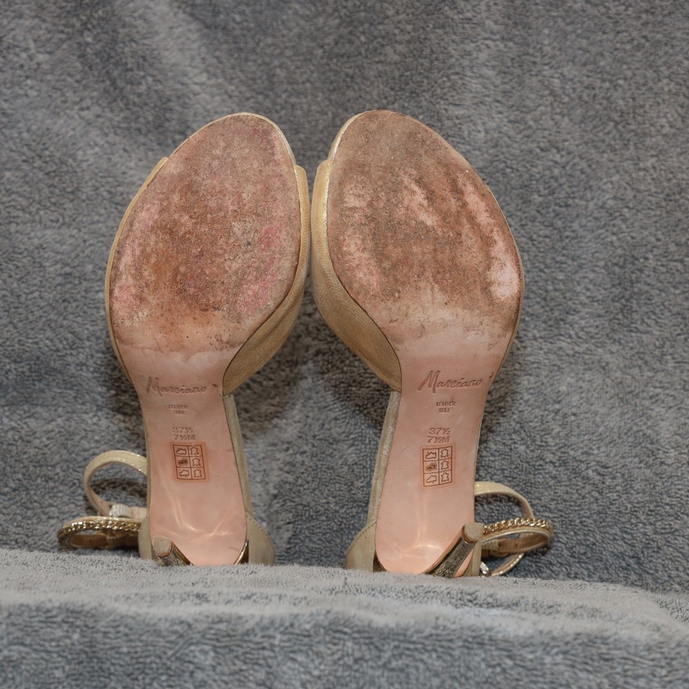 Gold Marciano Heels